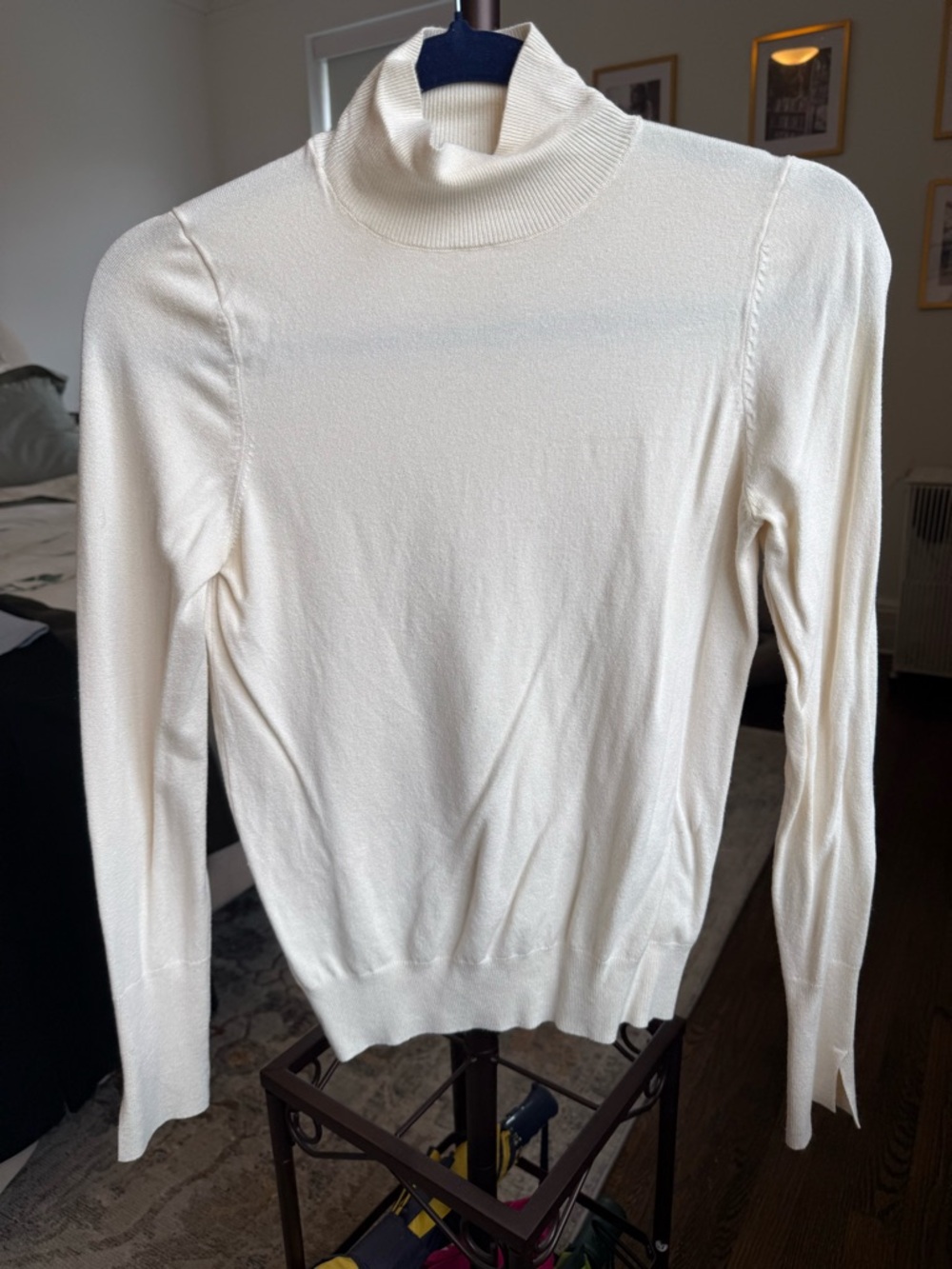 Zara Cream Turtleneck Sweater - Lightweight Knit